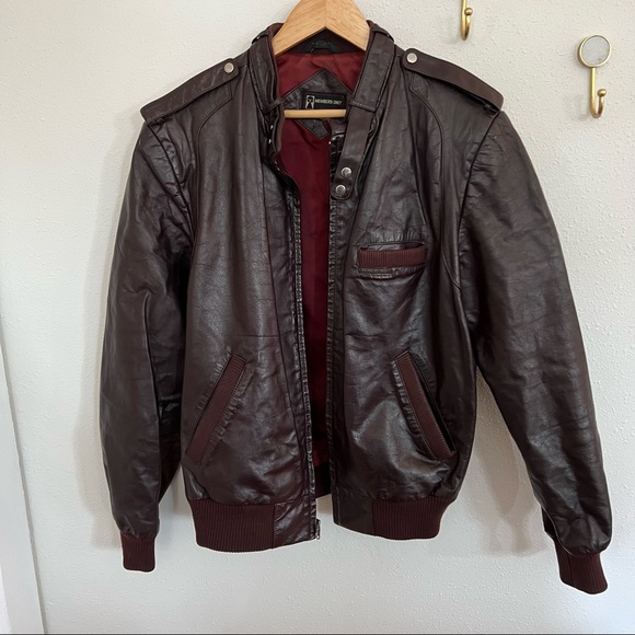 Members Only Other - GUC Vintage Members Only Leather Bomber Jacket sz 44